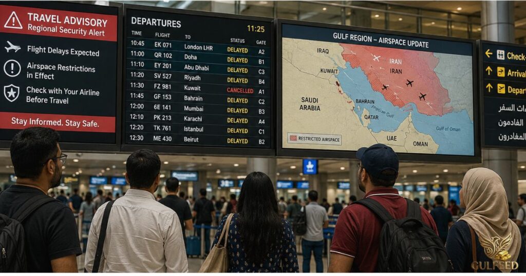UAE commuters face severe delays as regional air corridors adjust to military security operations.