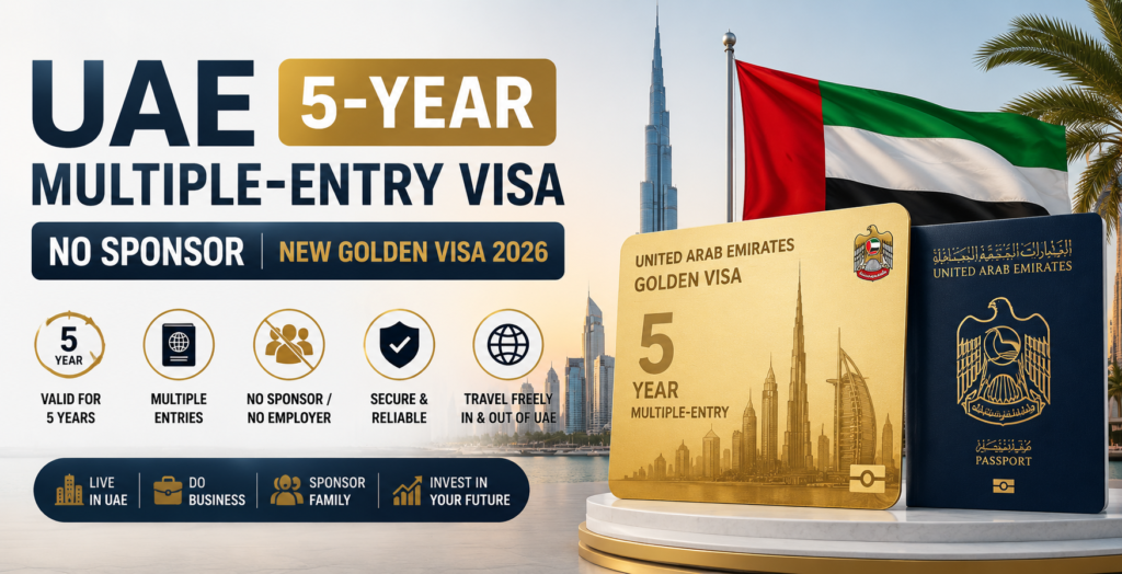 How to apply for the UAE 5-Year Multiple-Entry Tourist Visa online without a sponsor