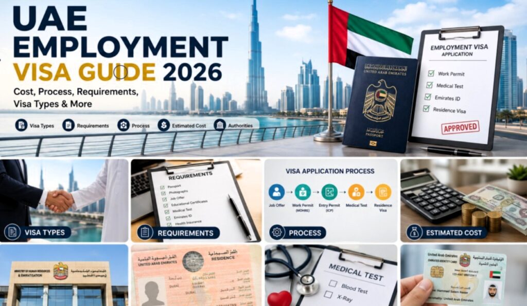 UAE Employment Visa Guide 2026: Complete Process, Cost, Requirements & Types